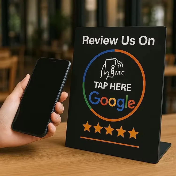 Google Review NFC Stand, alternative view