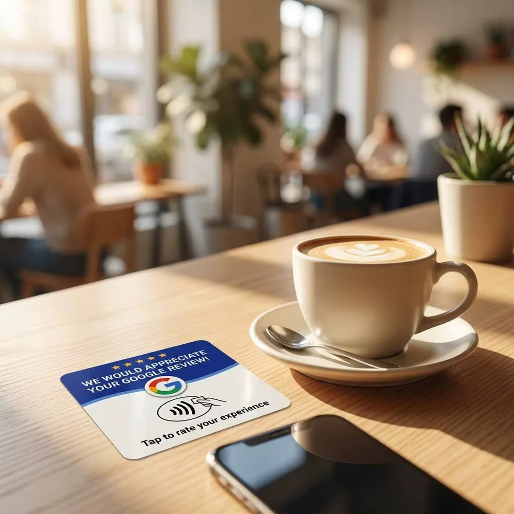 Google Review NFC Sticker, alternative view
